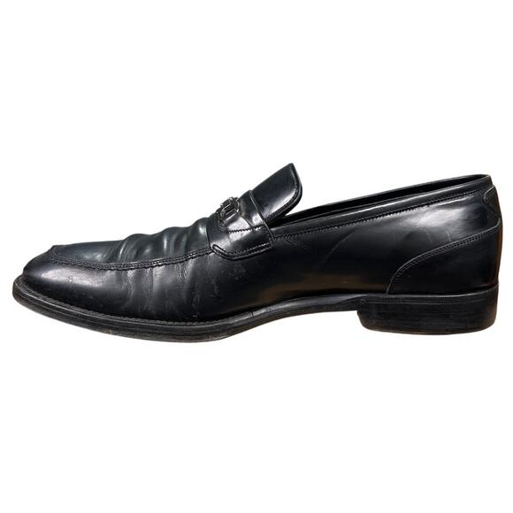 Vintage Salvatore Ferragamo Bentley Black Double Gancini Loafer Size 9.5 D main image 9